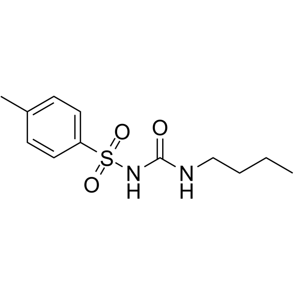 Tolbutamide Chemical Structure Tolbutamide(Synonyms: 甲苯磺丁脲)