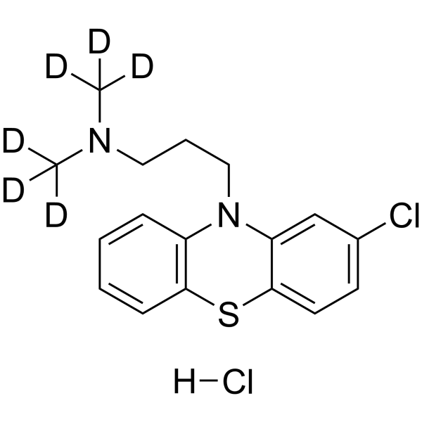 Chlorpromazine-d6 hydrochloride(Synonyms: 盐酸氯丙嗪 D6)