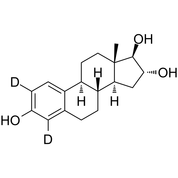 Estriol-d2 Chemical Structure Estriol-d2(Synonyms: 雌三醇 d2)