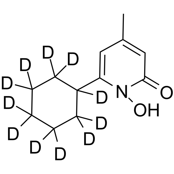 Ciclopirox-d11 Chemical Structure Ciclopirox-d11(Synonyms: HOE296b-d11)