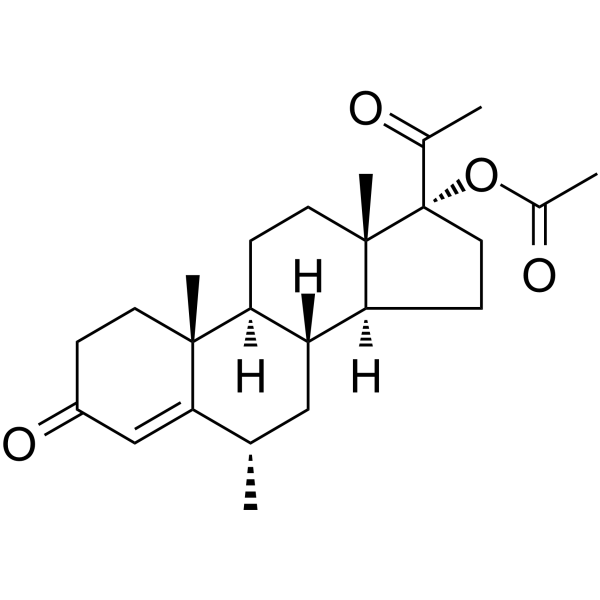 Medroxyprogesterone acetate(Synonyms: 醋酸甲羟孕酮; Medroxyprogesterone 17-acetate;  Farlutin)