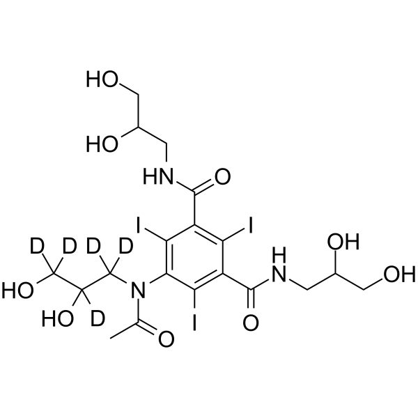Iohexol-d5 Chemical Structure Iohexol-d5