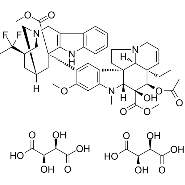 Vinflunine ditartrate(Synonyms: 酒石酸长春氟宁)