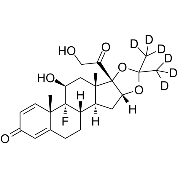 Triamcinolone acetonide-d6 Chemical Structure Triamcinolone acetonide-d6