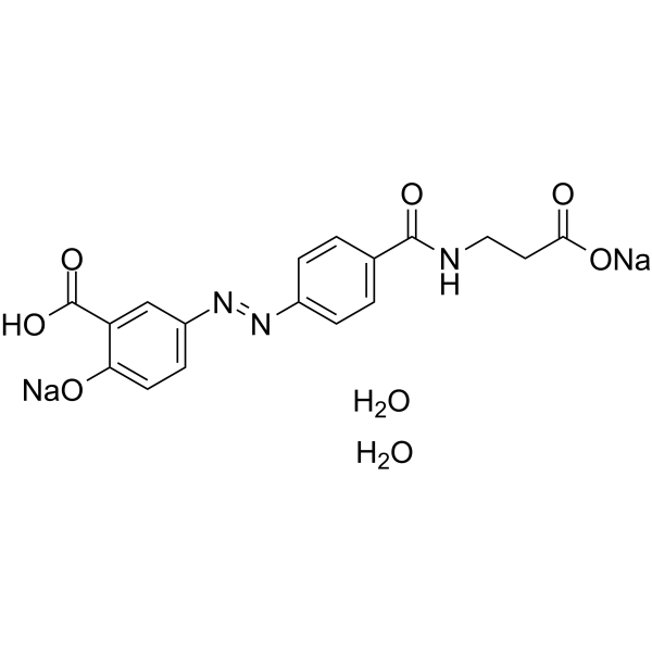 Balsalazide sodium hydrate(Synonyms: 巴柳氮钠水合物; Balsalazide disodium dihydrate)