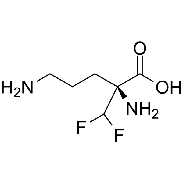 L-Eflornithine(Synonyms: L-依氟鸟氨酸; L-DFMO;  L-RMI71782;  L-α-difluoromethylornithine)