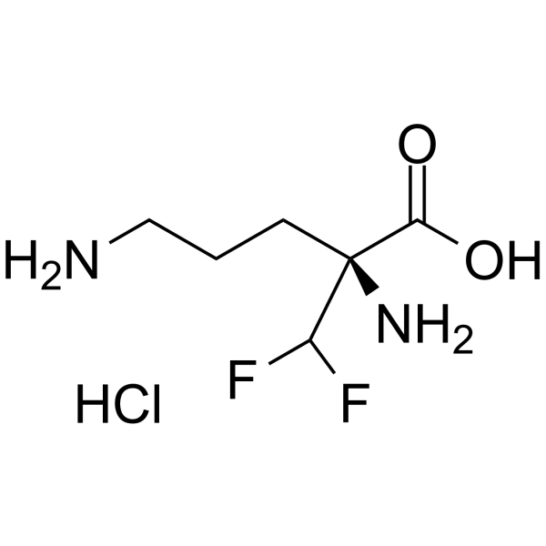 L-Eflornithine monohydrochloride(Synonyms: L-DFMO monohydrochloride;  ; L-RMI71782 monohydrochloride; L-α-difluoromethylornithine monohydrochloride)