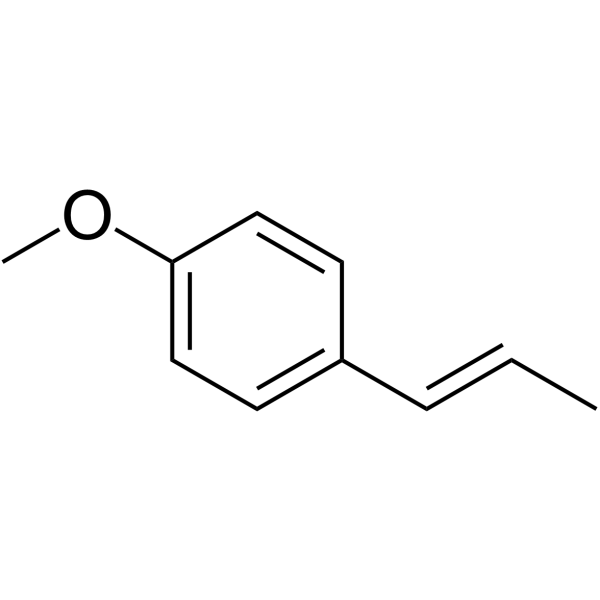 Anethole Chemical Structure Anethole(Synonyms: 茴香脑; Anise camphor; p-Propenylanisole; Isoestragole)