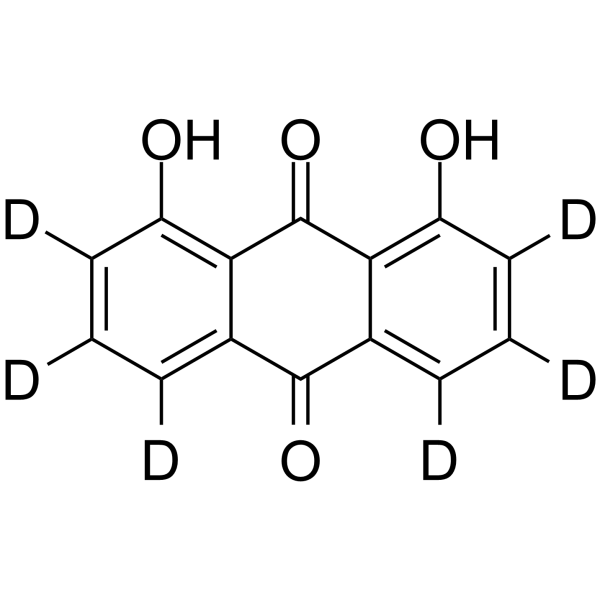 Danthron-d6(Synonyms: Dantron-d6;  Chrysazin-d6;  1,8-Dihydroxyanthraquinone-d6)
