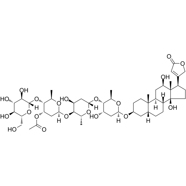 Lanatoside C Chemical Structure Lanatoside C(Synonyms: 毛花甙丙)