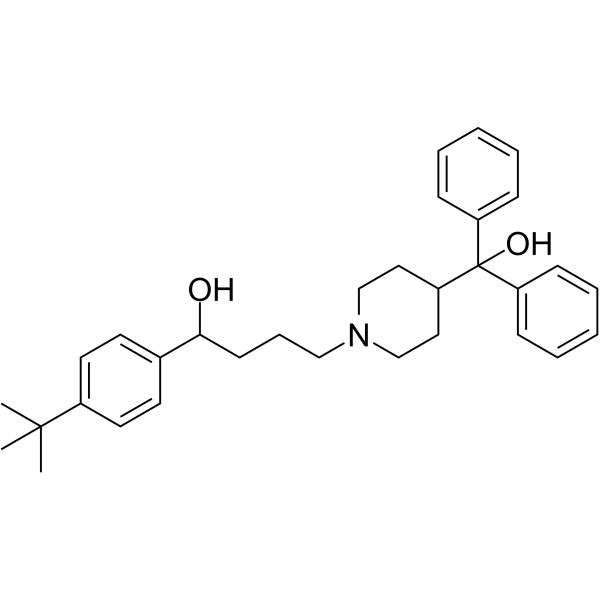Terfenadine(Synonyms: 特非那定; (±)-Terfenadine;  MDL-991)