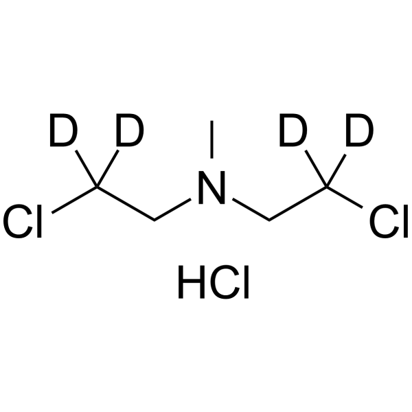Chlormethine-d4 hydrochloride Chemical Structure Chlormethine-d4 hydrochloride(Synonyms: Mechlorethamine-d4 hydrochloride)