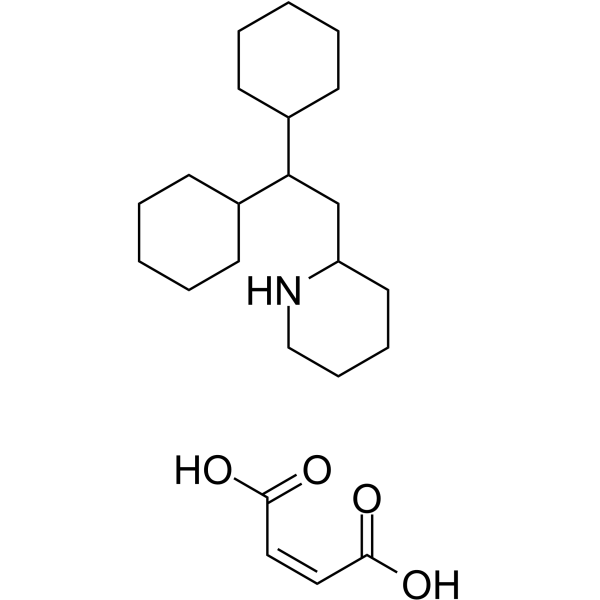 Perhexiline maleate(Synonyms: 马来酸哌克昔林)