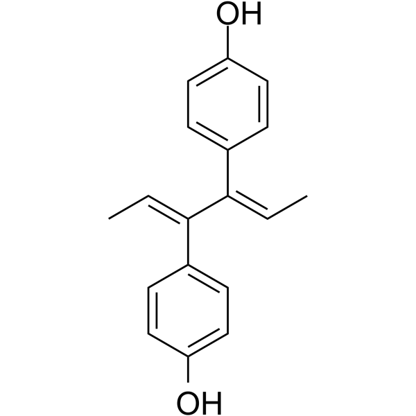 Dienestrol Chemical Structure Dienestrol(Synonyms: 双烯雌酚;双烯熊酚)