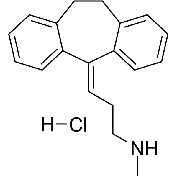 Nortriptyline hydrochloride(Synonyms: 盐酸去甲替林; Desmethylamitriptyline hydrochloride; Desitriptilina hydrochloride)