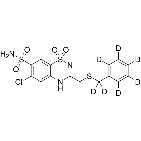 Benzthiazide-d7 Chemical Structure Benzthiazide-d7(Synonyms: 苄噻嗪 d7)