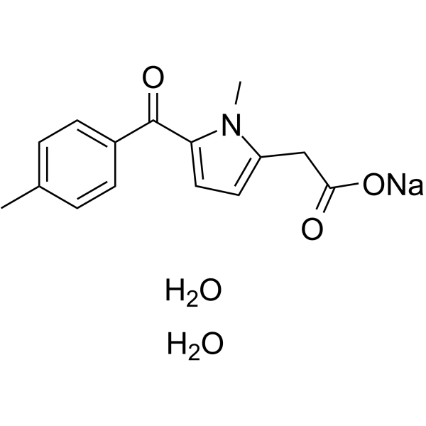 Tolmetin sodium dihydrate(Synonyms: 痛灭定)