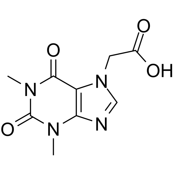 Acefylline(Synonyms: 茶碱乙酸; Theophyllineacetic acid;  Theophylline-7-acetic acid)