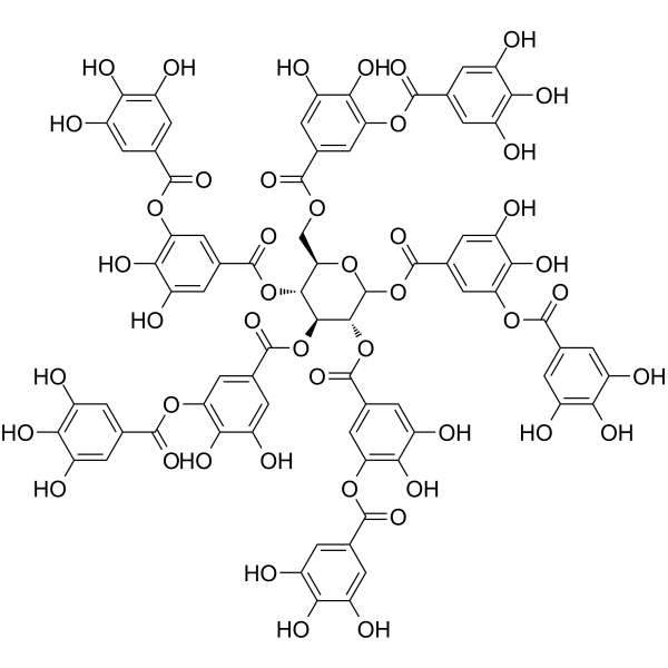 Tannic acid Chemical Structure Tannic acid(Synonyms: 单宁酸)
