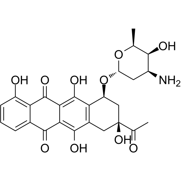 Carubicin Chemical Structure Carubicin(Synonyms: Carminomycin; Carminomicin I)