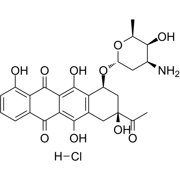 Carubicin hydrochloride(Synonyms: Carminomycin hydrochloride; Carminomicin I hydrochloride)