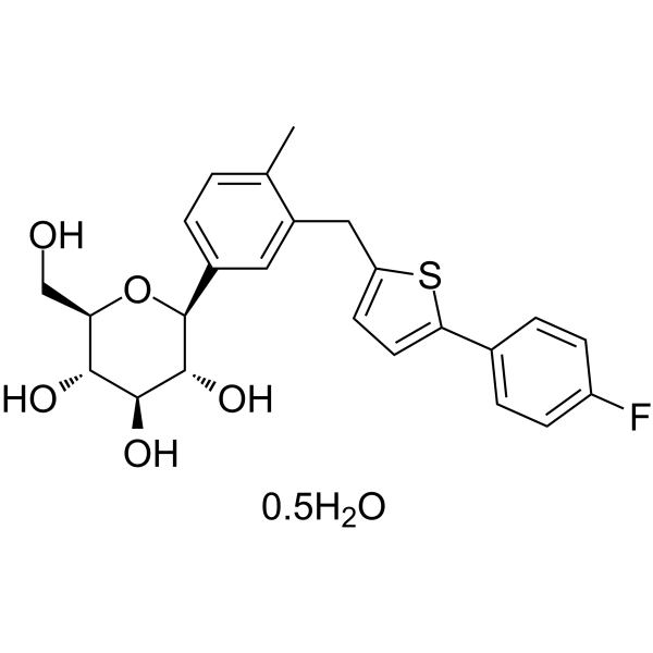 Canagliflozin hemihydrate(Synonyms: JNJ 28431754 hemihydrate)