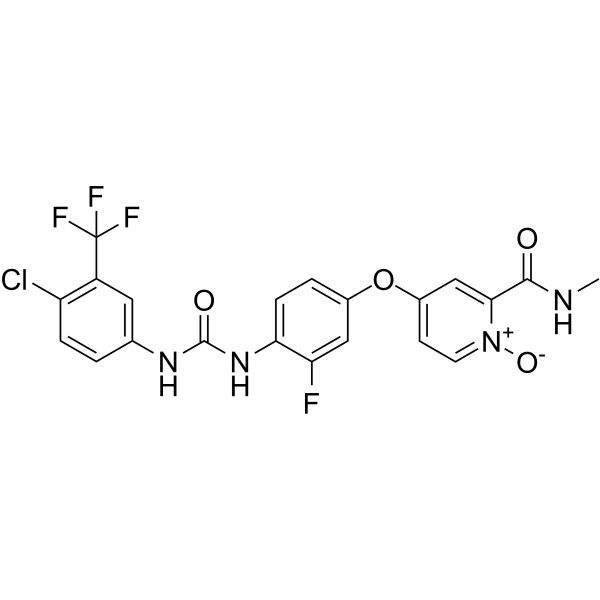 Regorafénib N-oxyde (M2) Chemical Structure Regorafénib N-oxyde (M2)