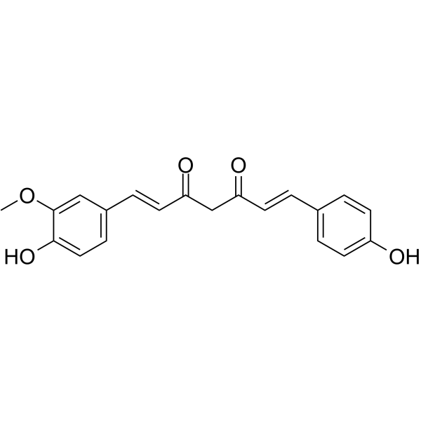 (E/Z)-Demethoxycurcumin(Synonyms: (E/Z)-去甲氧基姜黄素; p-Hydroxycinnamoyl-feruloylmethane)