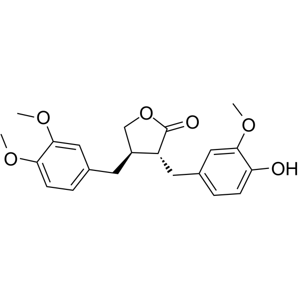 Arctigenin Chemical Structure Arctigenin(Synonyms: 牛蒡子苷元; (-)-Arctigenin)