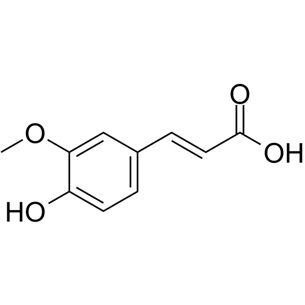 Ferulic acid Chemical Structure Ferulic acid(Synonyms: Coniferic acid)