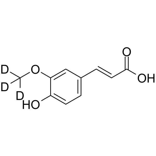 (E)-Ferulic acid-d3(Synonyms: (E)-Coniferic acid-d3)