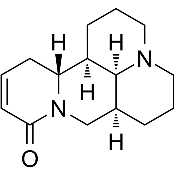 Sophocarpine Chemical Structure Sophocarpine(Synonyms: 槐果碱)