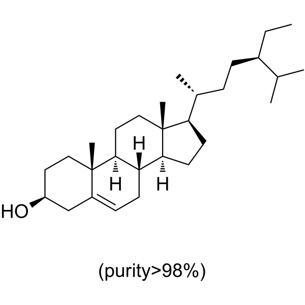 Beta-Sitosterol (purity>98%) Chemical Structure Beta-Sitosterol (purity>98%)(Synonyms: β-谷甾醇 (purity>98%); β-Sitosterol (purity>98%); 22,23-Dihydrostigmasterol (purity>98%))