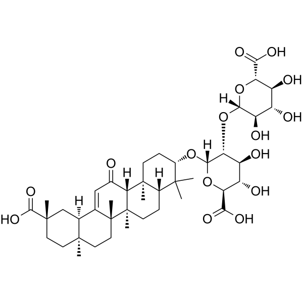 Glycyrrhizic acid Chemical Structure Glycyrrhizic acid(Synonyms: 甘草酸; Glycyrrhizin)