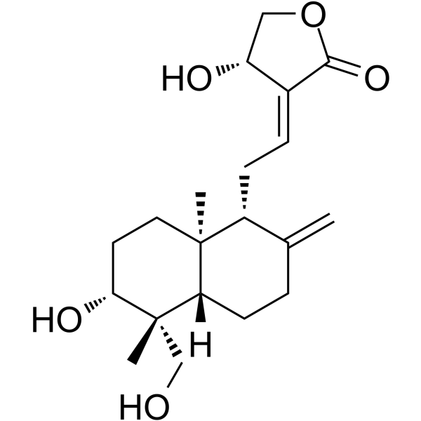 Andrographolide(Synonyms: 穿心莲内酯; Andrographis)
