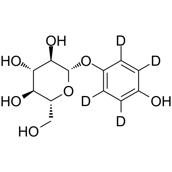 Arbutin-d4 Chemical Structure Arbutin-d4(Synonyms: β-Arbutin-d4)