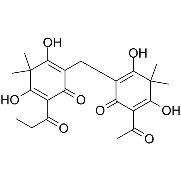 Albaspidin AP Chemical Structure Albaspidin AP(Synonyms: 白绵马素AP)