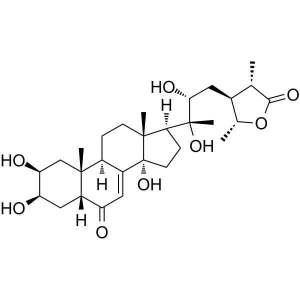 Cyasterone Chemical Structure Cyasterone(Synonyms: 杯苋甾酮)