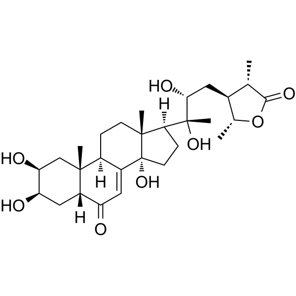 Cyasterone(Synonyms: 杯苋甾酮)