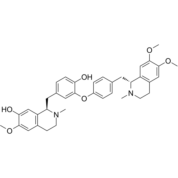 Daurisoline(Synonyms: 蝙蝠葛苏林碱; (R,R)-Daurisoline)