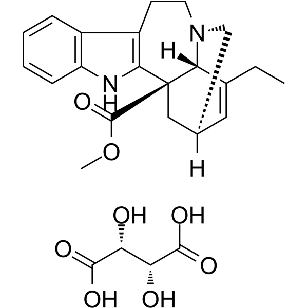 Catharanthine Tartrate(Synonyms: 酒石酸长春质碱; (+)-3,4-Didehydrocoronaridine Tartrate)