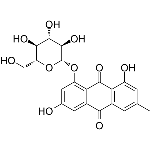 Emodin-8-glucoside Chemical Structure Emodin-8-glucoside