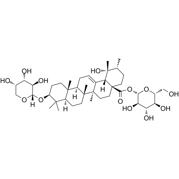 Ziyuglycoside I Chemical Structure Ziyuglycoside I(Synonyms: 地榆皂苷 I)
