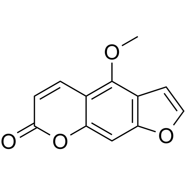 Bergapten Chemical Structure Bergapten(Synonyms: 佛手柑内酯; 5-Methoxypsoralen)