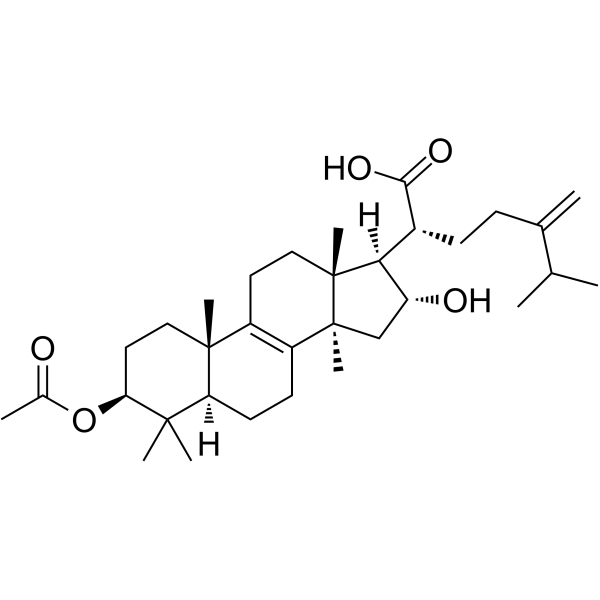 Pachymic acid(Synonyms: 茯苓酸; 3-O-Acetyltumulosic acid)