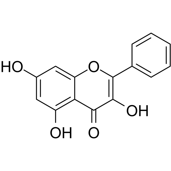 Galangin Chemical Structure Galangin(Synonyms: 高良姜素; Norizalpinin; 3,5,7-Trihydroxyflavone)