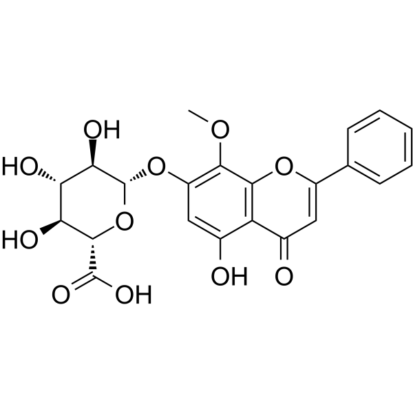 Wogonoside Chemical Structure Wogonoside
