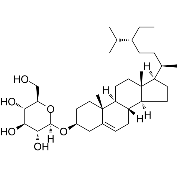 Daucosterol(Synonyms: 胡萝卜苷; Eleutheroside A;  β-Sitosterol β-D-glucoside)