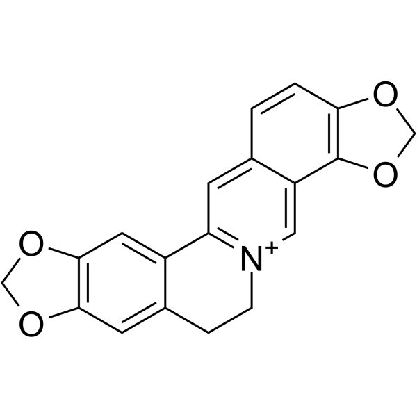 Coptisine Chemical Structure Coptisine(Synonyms: 黄连碱; Coptisin)