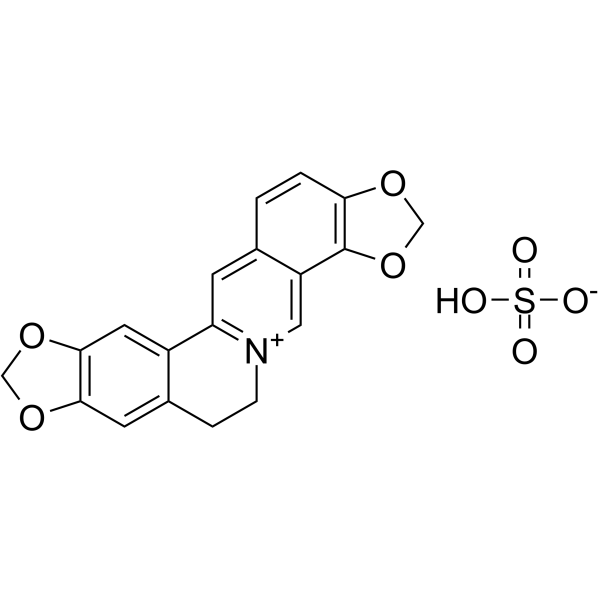 Coptisine Sulfate Chemical Structure Coptisine Sulfate(Synonyms: 硫酸黄连碱)